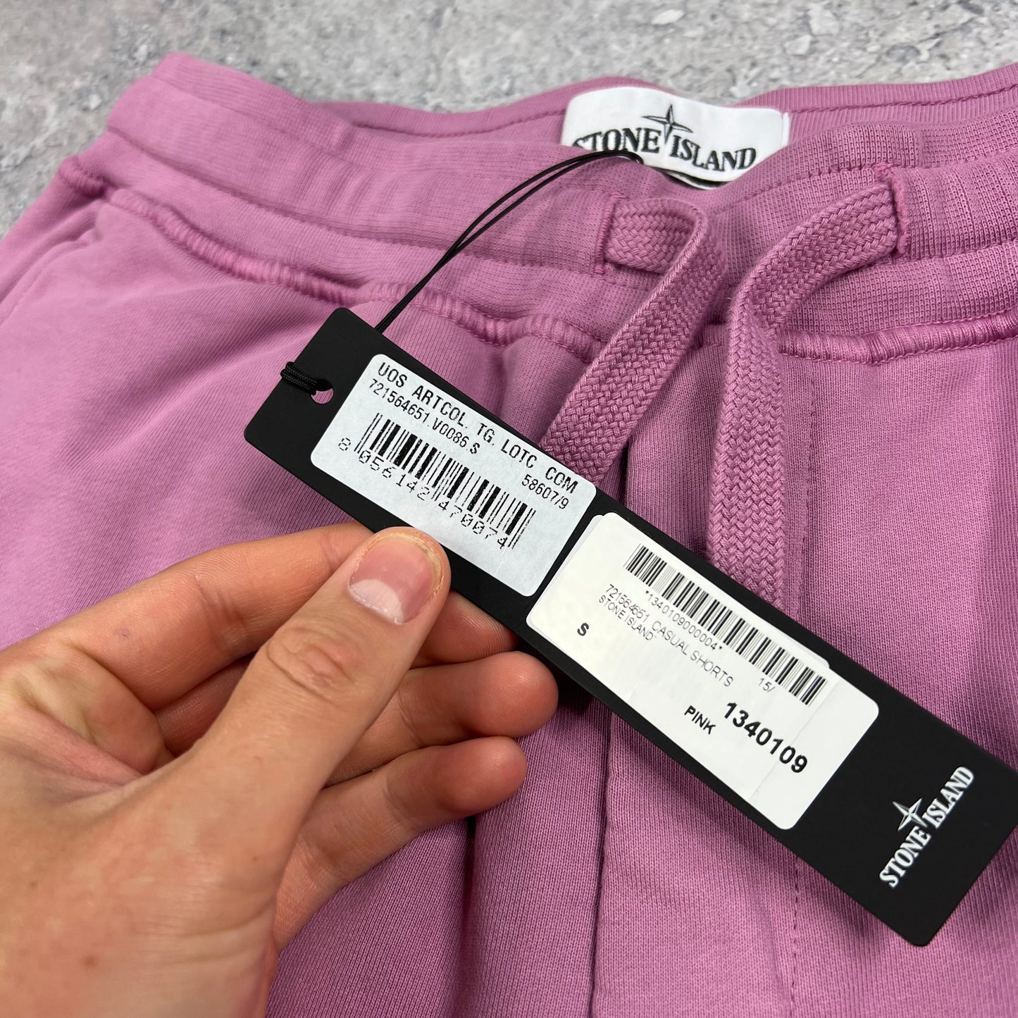 Stone Island Pink Jogger Shorts Small 30” BNWT