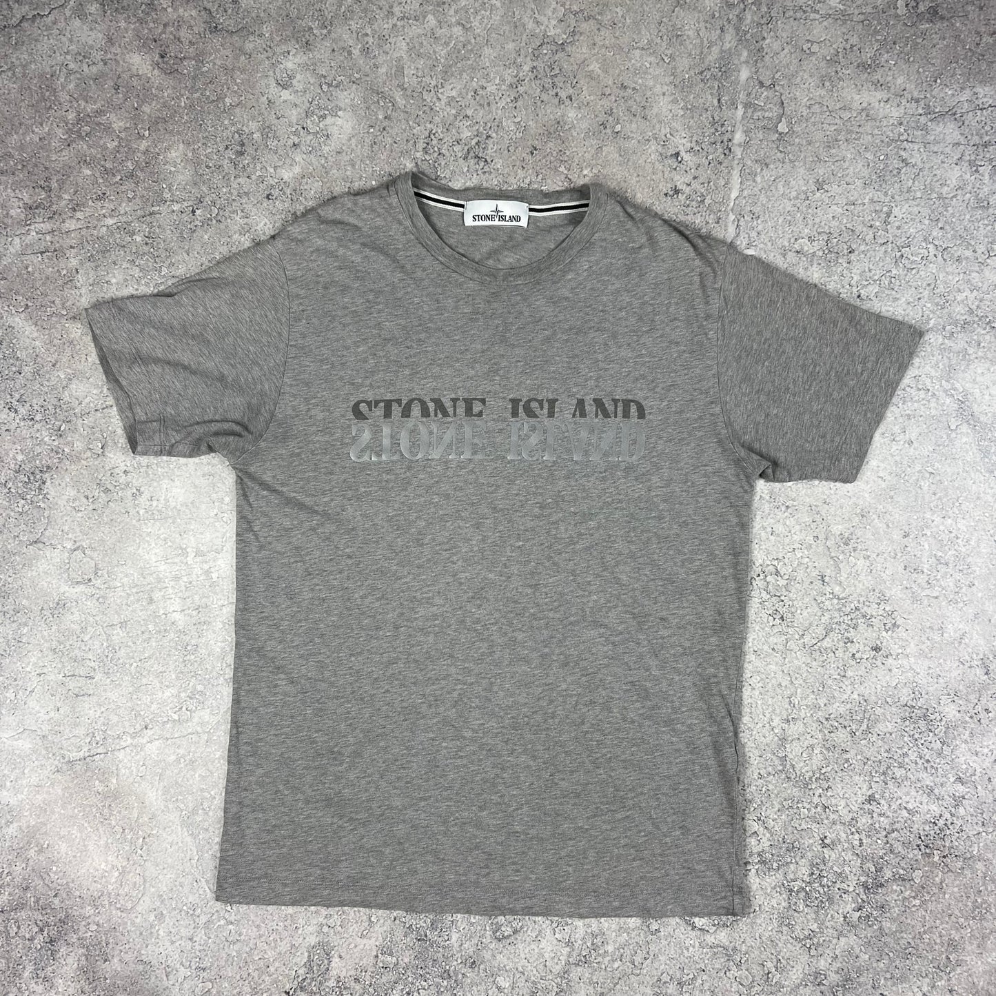 Stone Island Grey Reflective T-Shirt Medium 20”