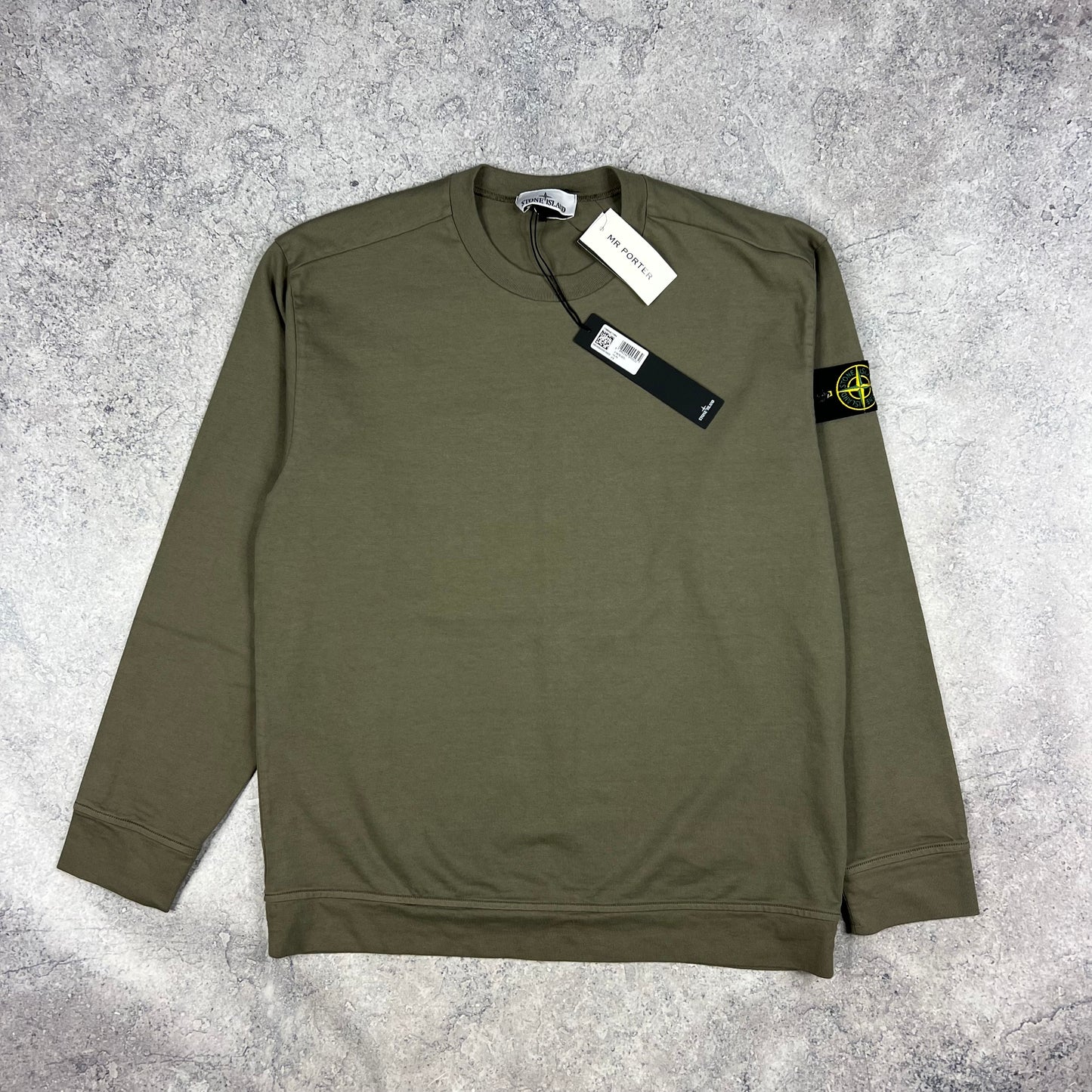 Stone Island Khaki Sweatshirt Large 22.25” BNWT