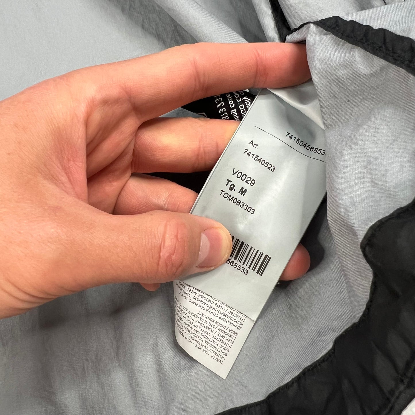 Stone Island Black Membrana Jacket Medium 22”