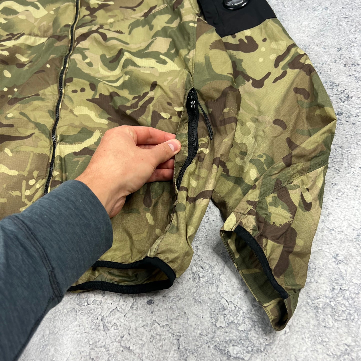 CP Company Re-Print Camo Goggle Jacket Size 52- L/XL 24”