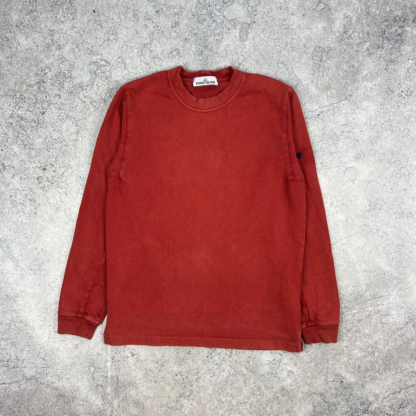 Stone Island Red Sweatshirt Medium 20.25”