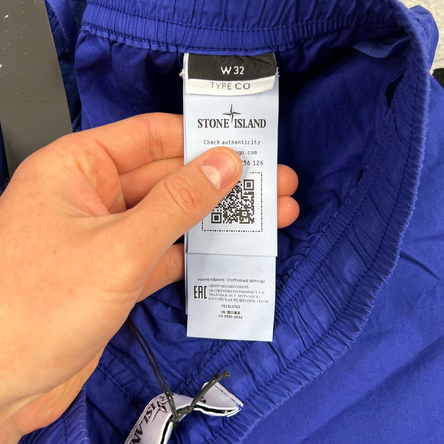 Stone Island Blue Comfort Cargo Shorts W30-32” BNWT