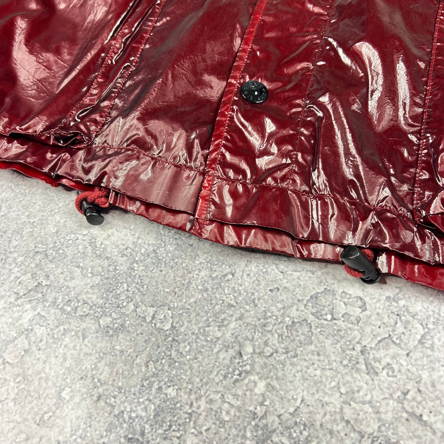 Stone Island x Supreme New Silk Light Red Jacket Medium 23”