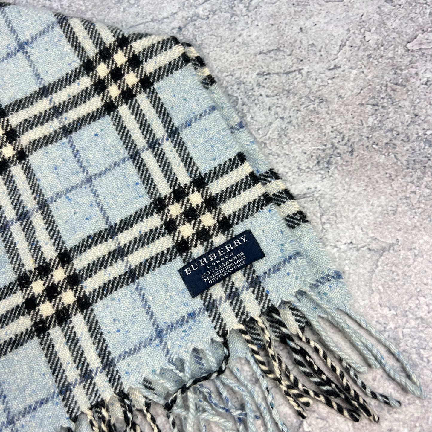Burberry Vintage Light Blue Scarf