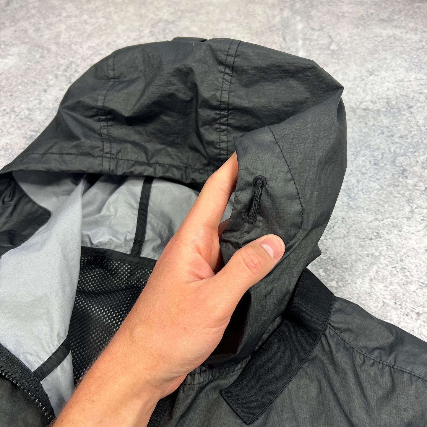 Stone Island Black Membrana Jacket Medium 22”