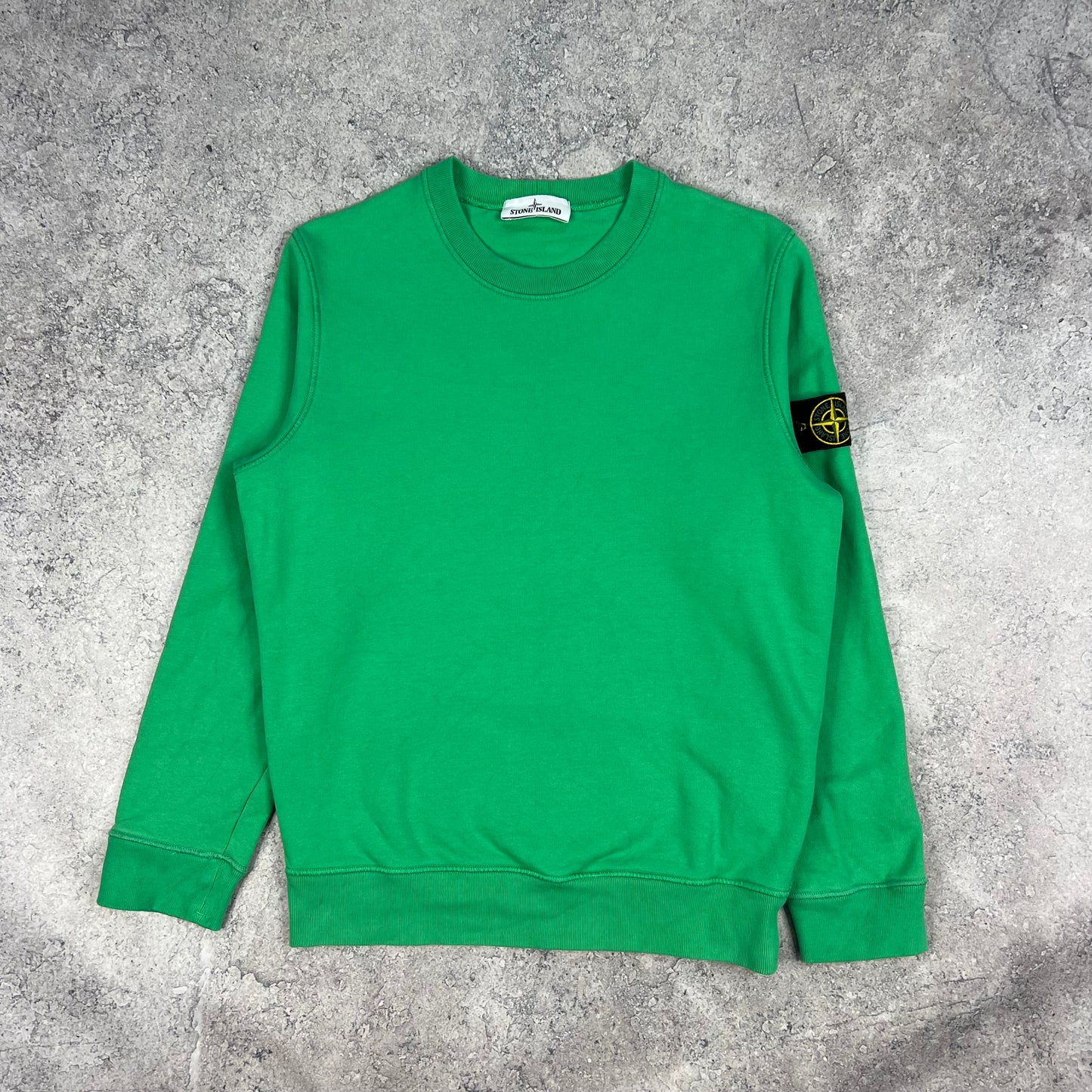 Stone Island Green Sweatshirt Medium 21.5”