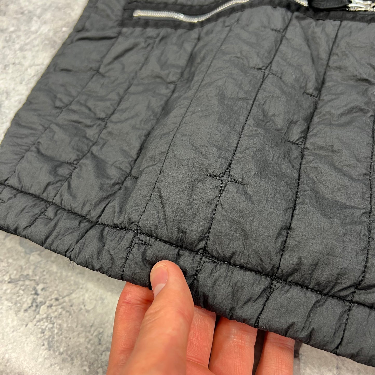 Stone Island Black Quilted Nylon Stella Primaloft Gilet XL 26” BNWT