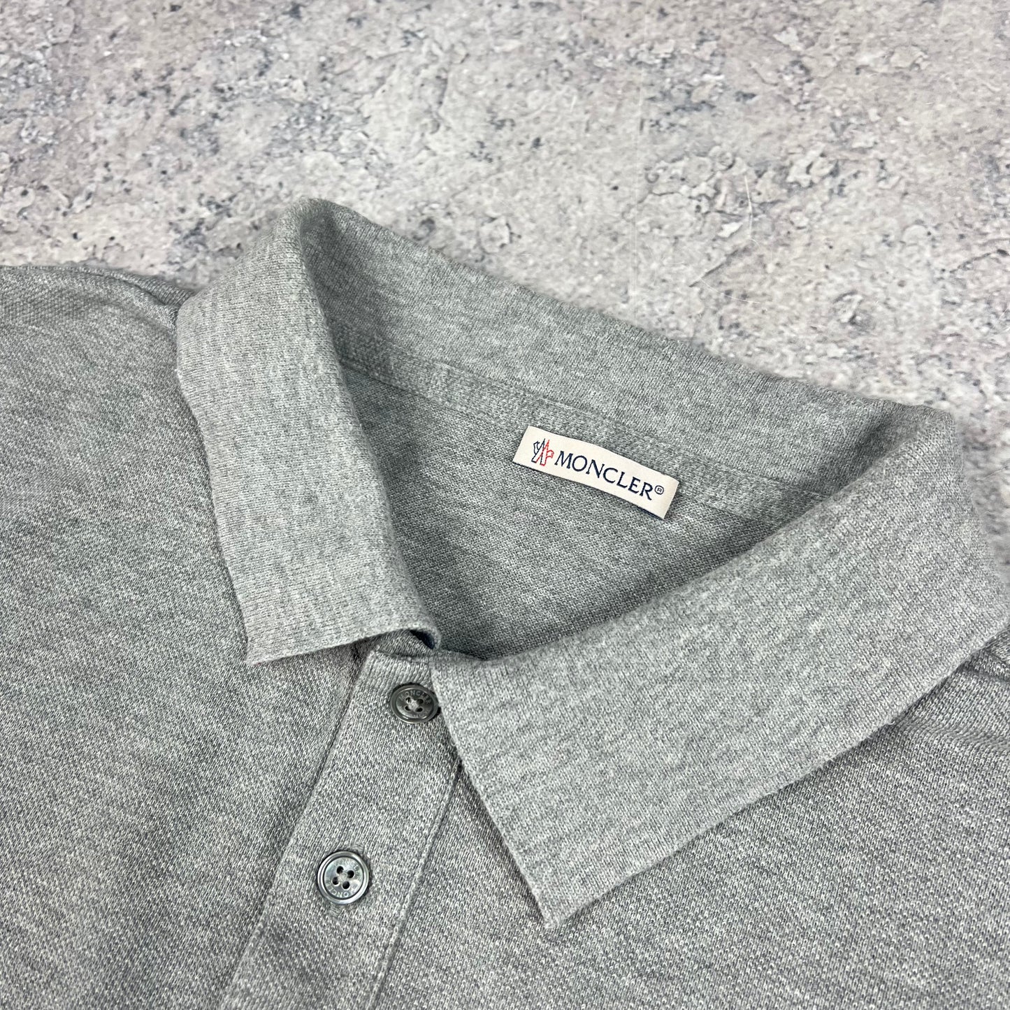 Moncler Grey Polo Shirt XL 23”