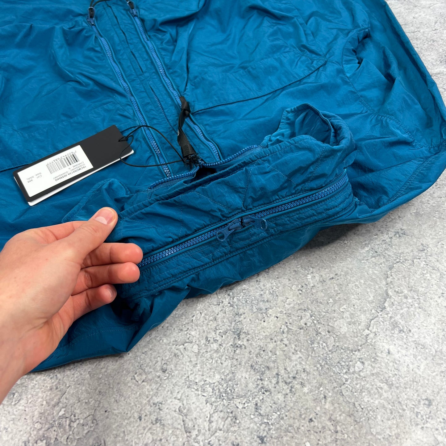 CP Company Blue Chrome Lens Jacket 3XL 25” BNWT