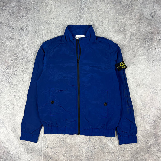 Stone Island x Supreme Blue Nylon Metal Jacket Small 21.75”