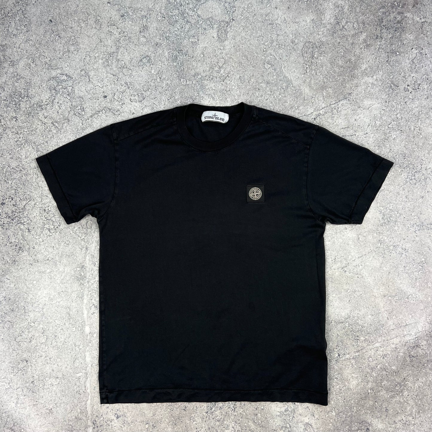 Stone Island Black Patch T-Shirt Small 19”