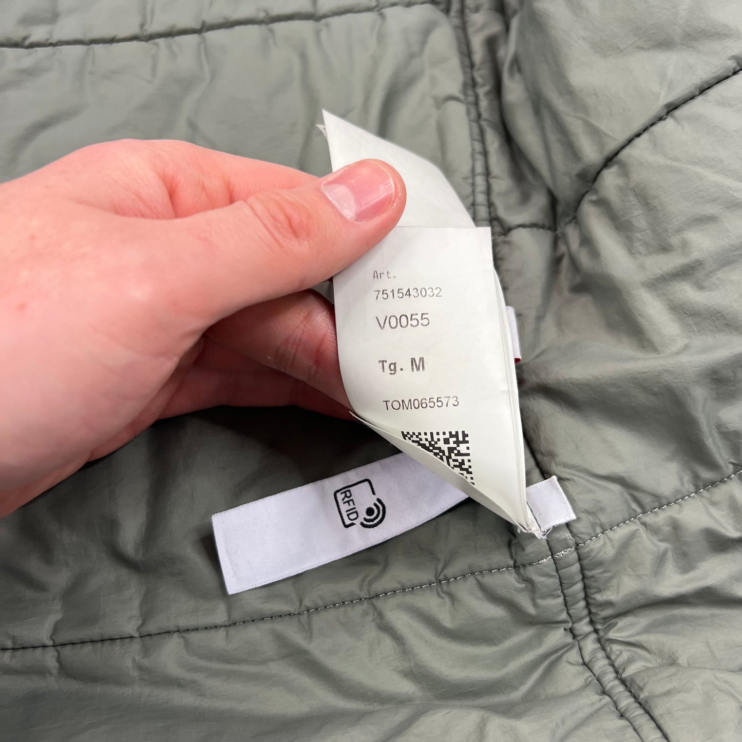 Stone Island Khaki Naslan Primaloft Jacket Medium 22.75”