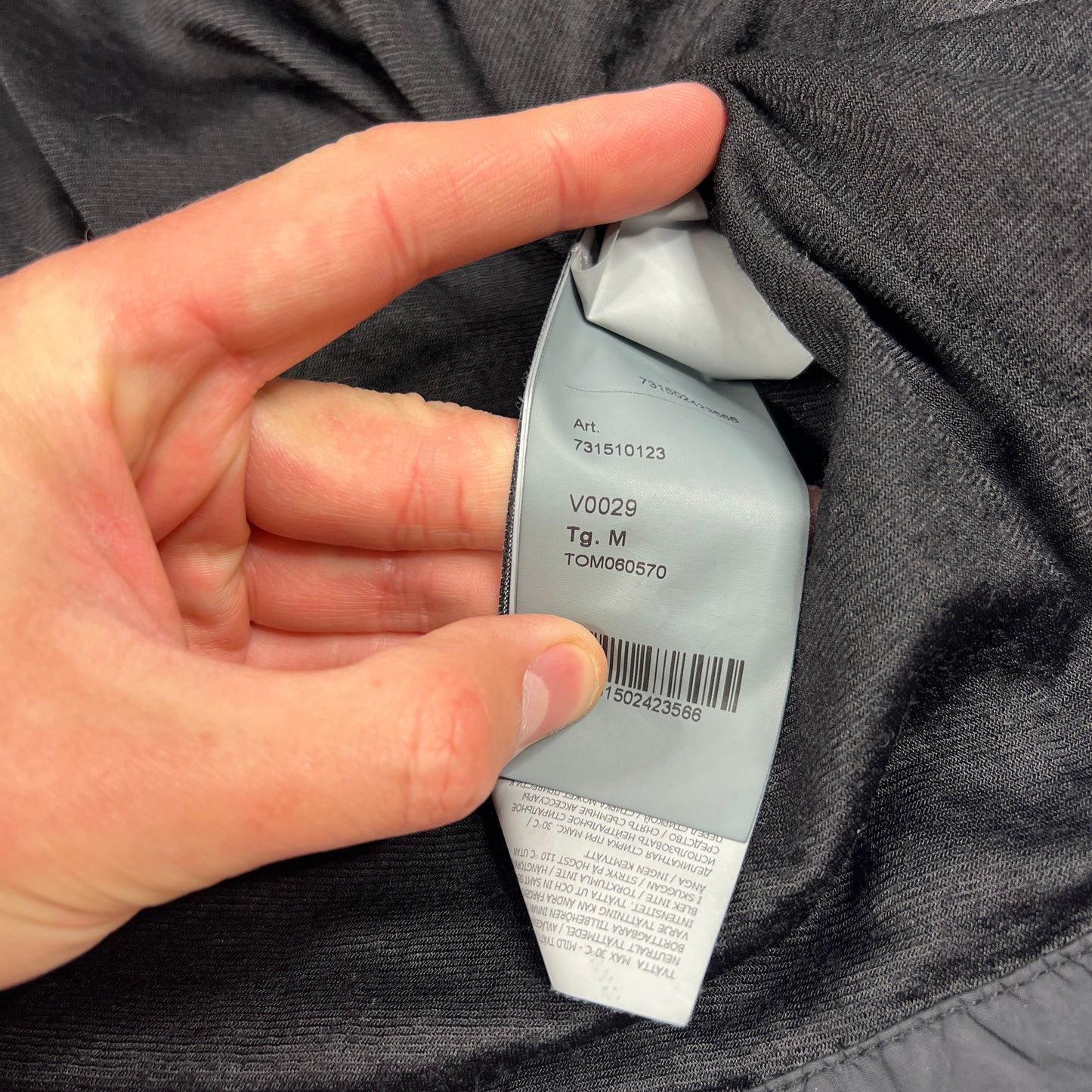 Stone Island Black Crinkle Reps Overshirt Medium 21.5”
