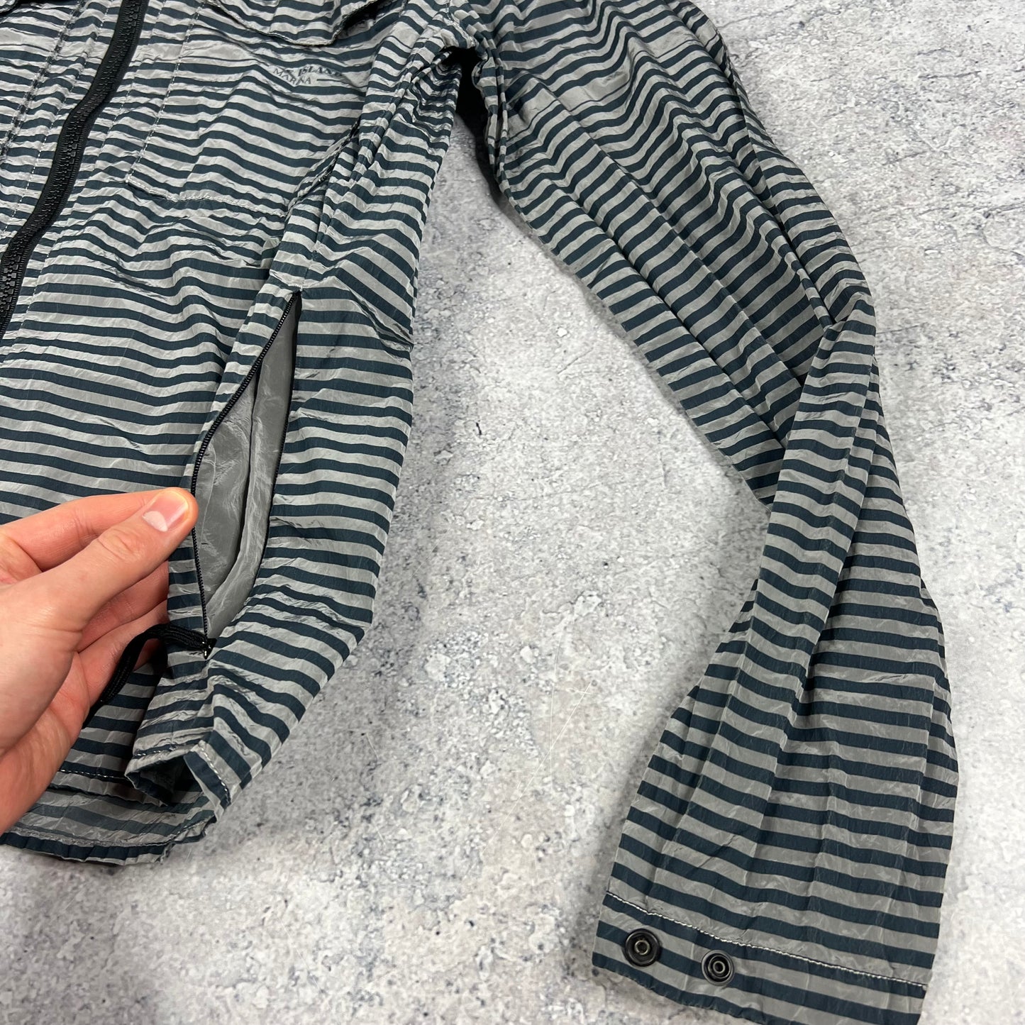 Stone Island Marina Nylon Metal Hooded Jacket Small 18.5”