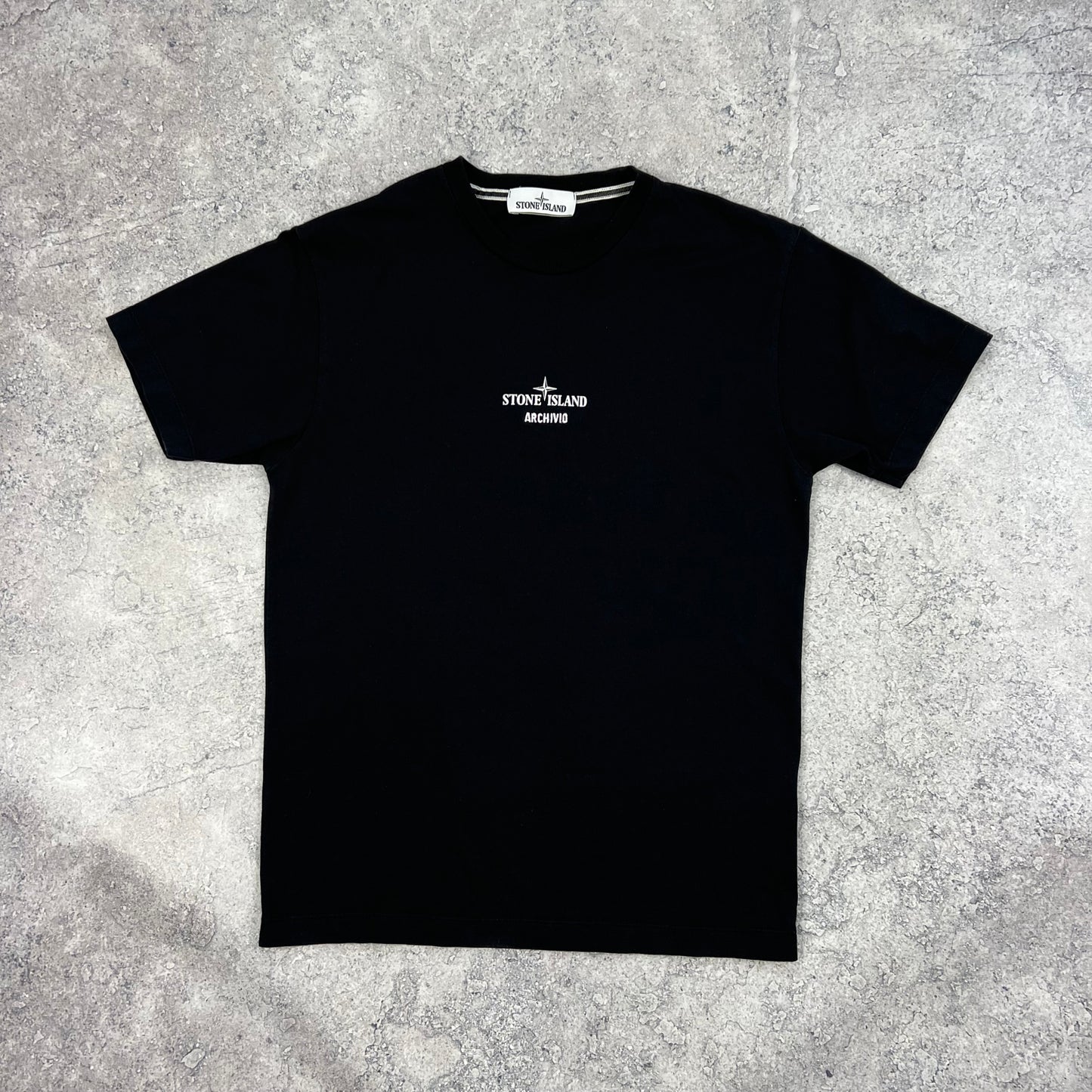 Stone Island Black Archivio T-Shirt Medium 19.5”