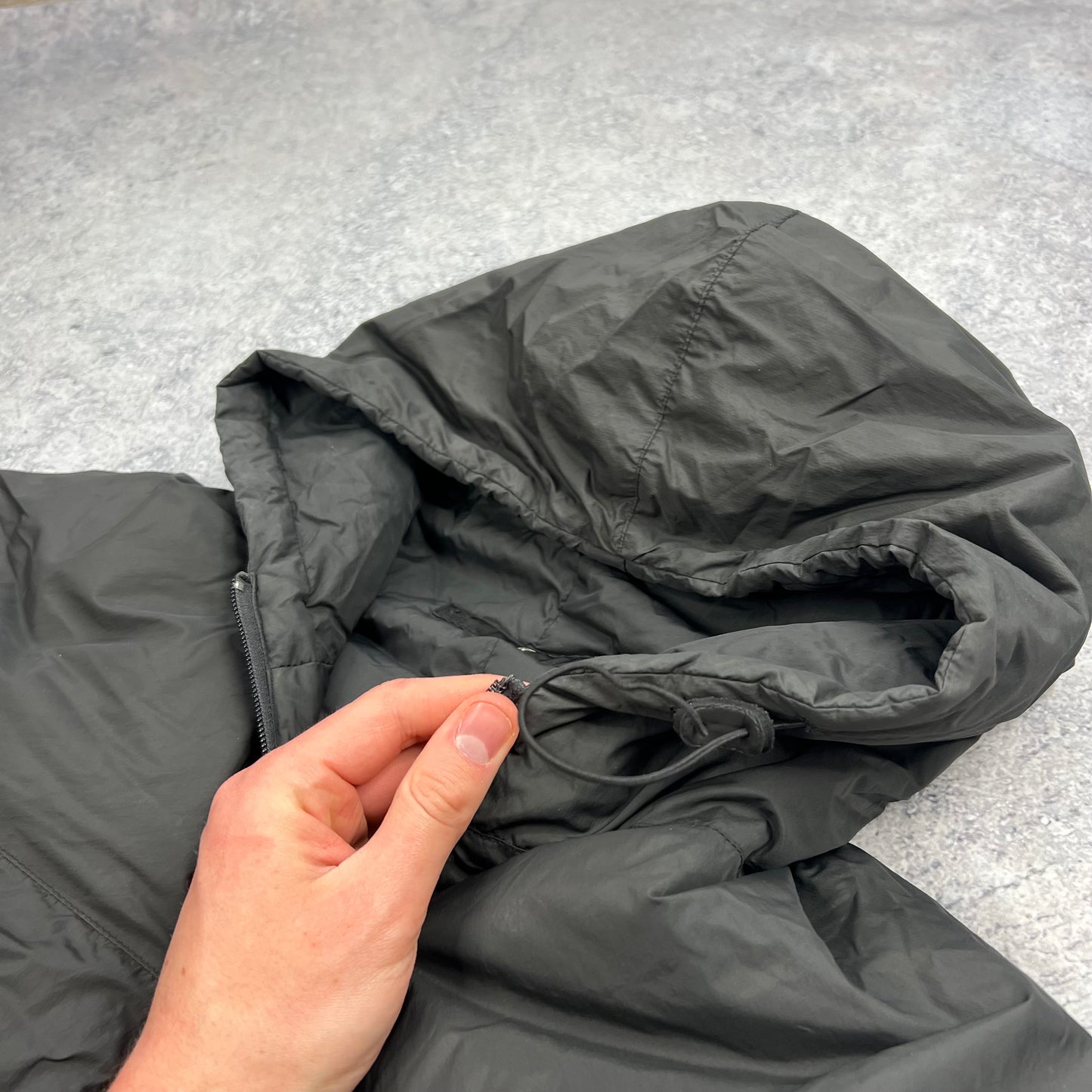Stone Island Denims Grey Goose Down Jacket Large 24”