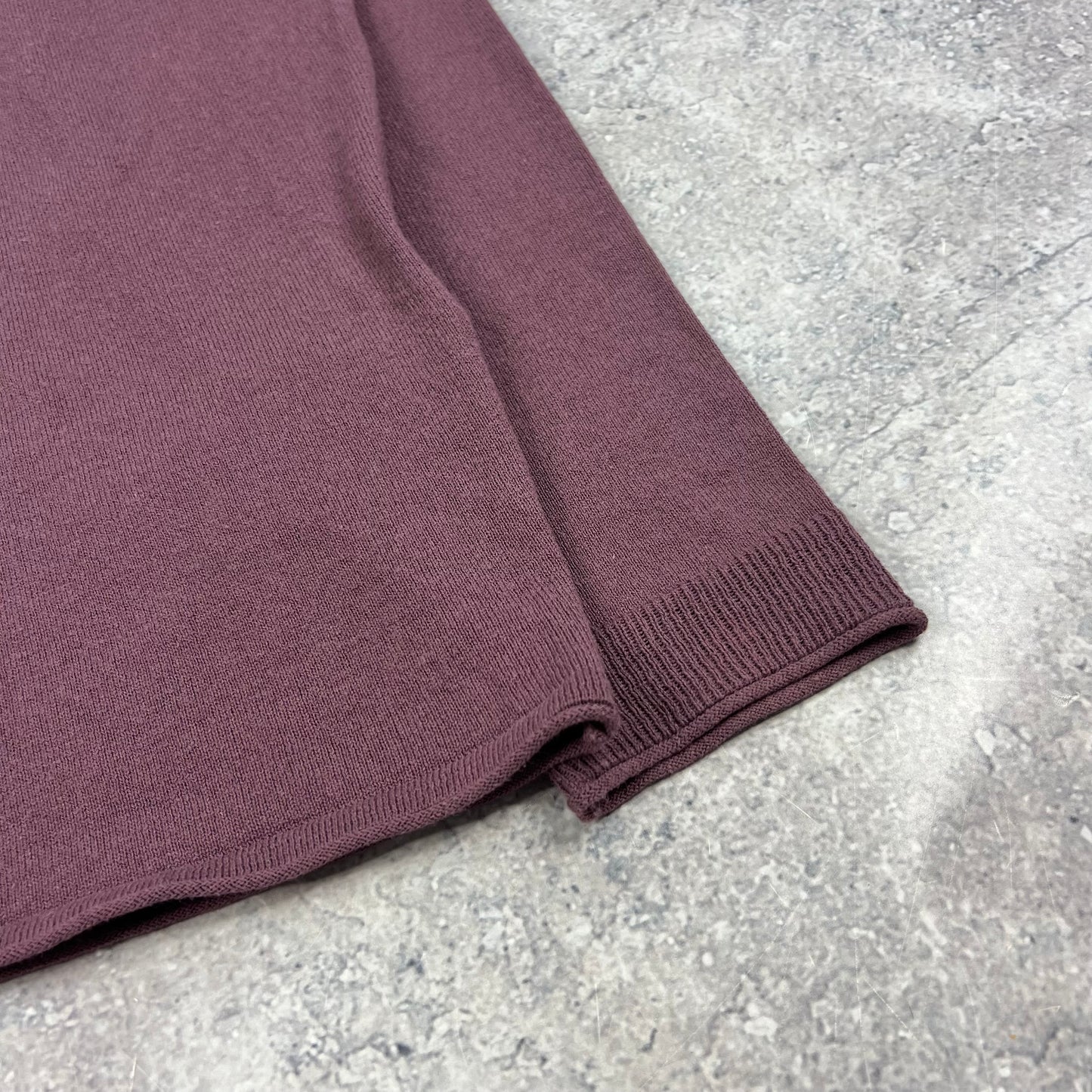 Stone Island Wine Knit Jumper Medium 20.75”