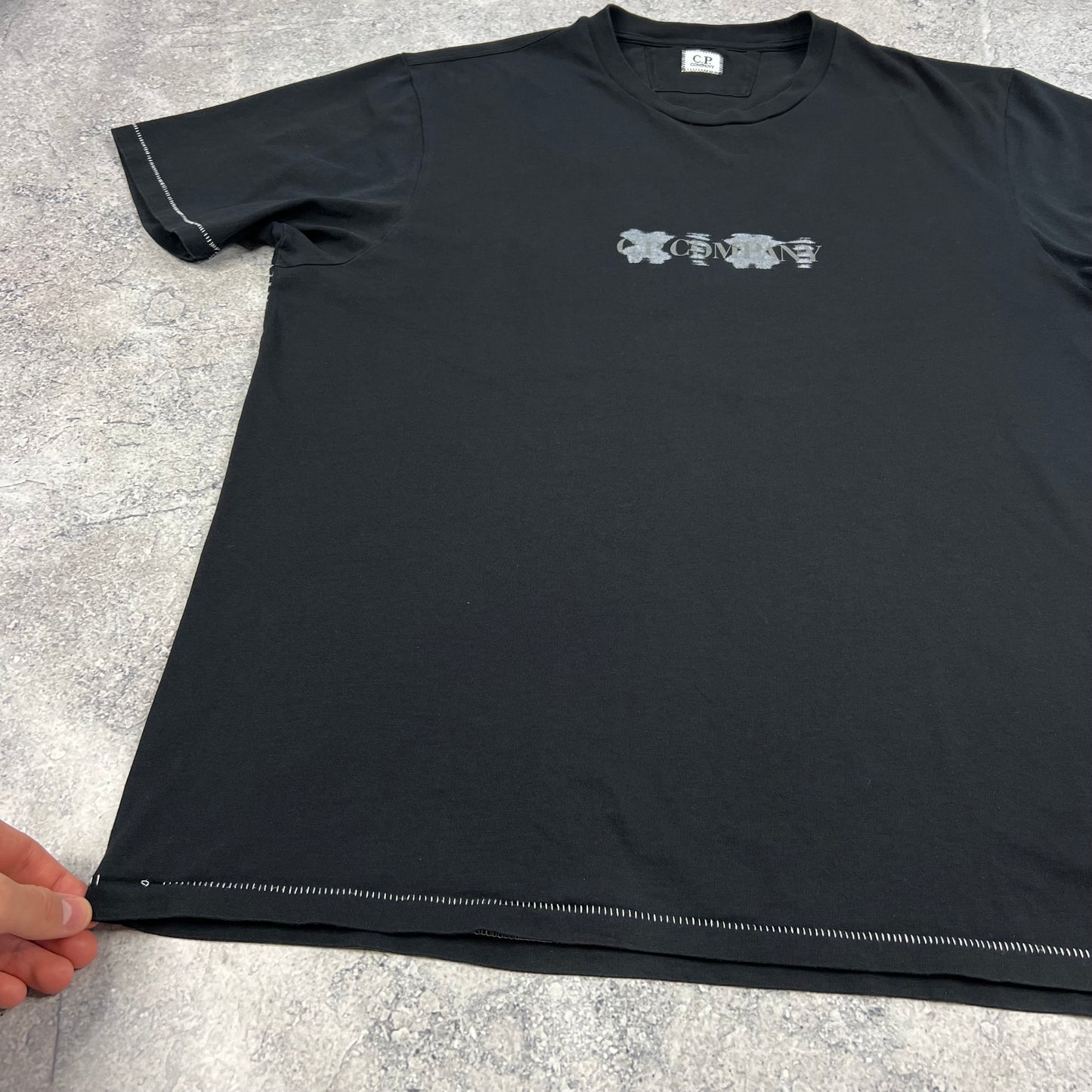 CP Company Black T-Shirt 2XL 23.75”