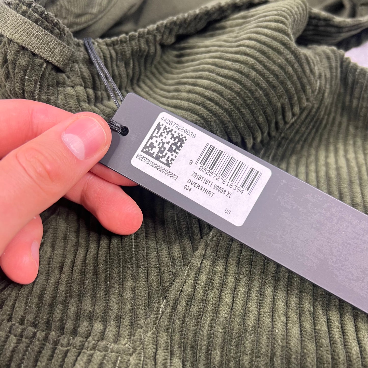 Stone Island Khaki Corduroy Smock XL BNWT 27”
