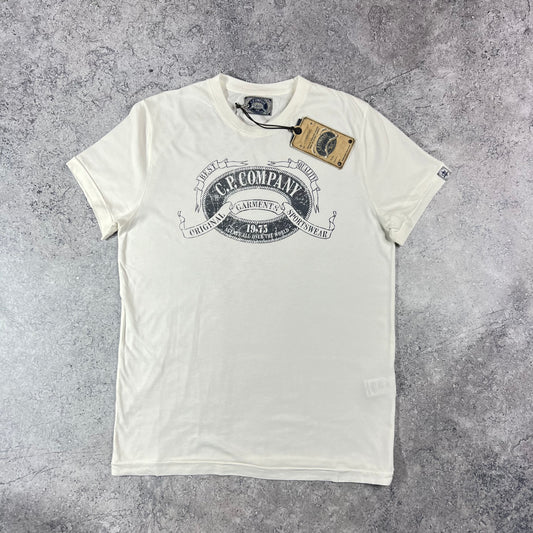 CP Company White T-Shirt Large 21” BNWT
