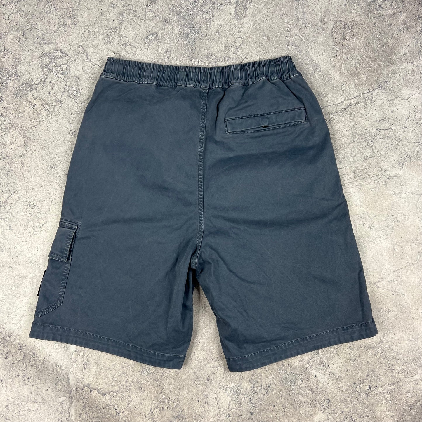 Stone Island Blue Comfort Cargo Shorts W30”