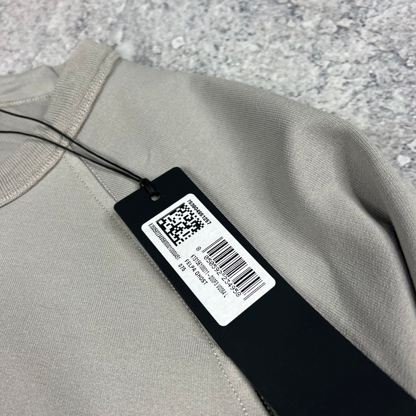 Stone Island Grey Ghost Sweatshirt Large 23.25” BNWT