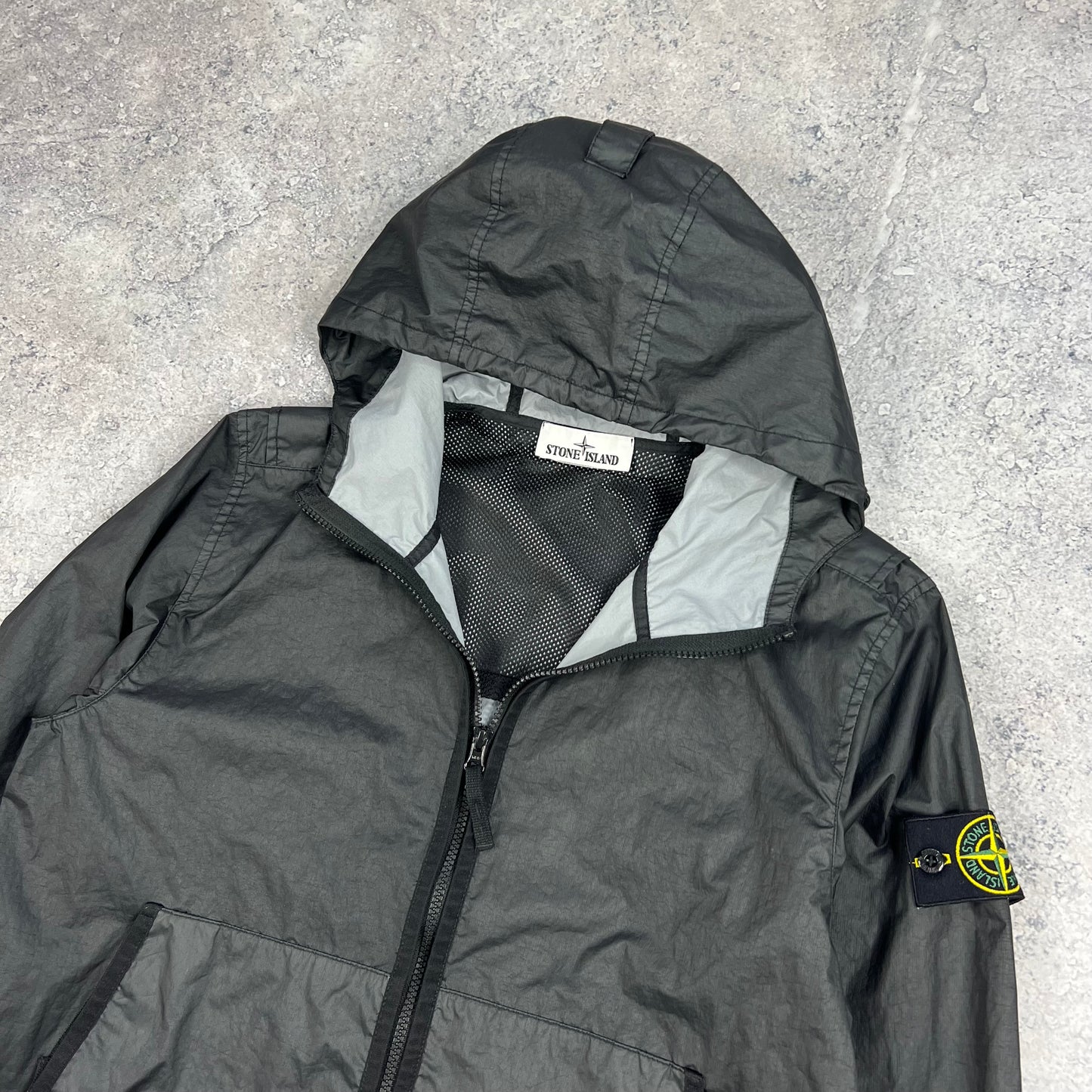 Stone Island Black Membrana Jacket Medium 22”
