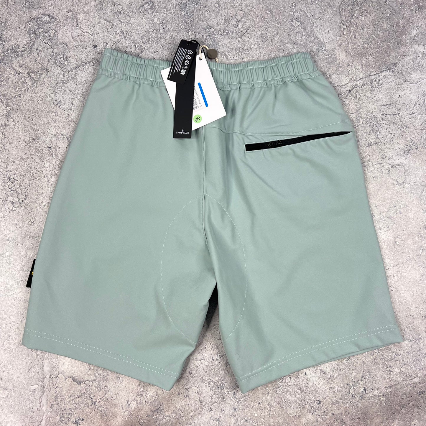 Stone Island Light Blue Softshell Shorts Small 30” BNWT
