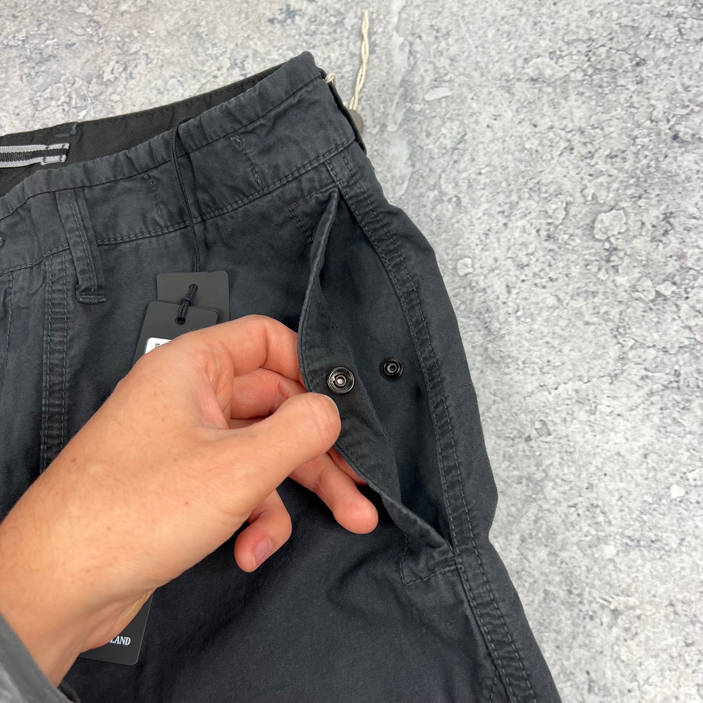 Stone Island Grey Patch Cargo Trousers W30” BNWT