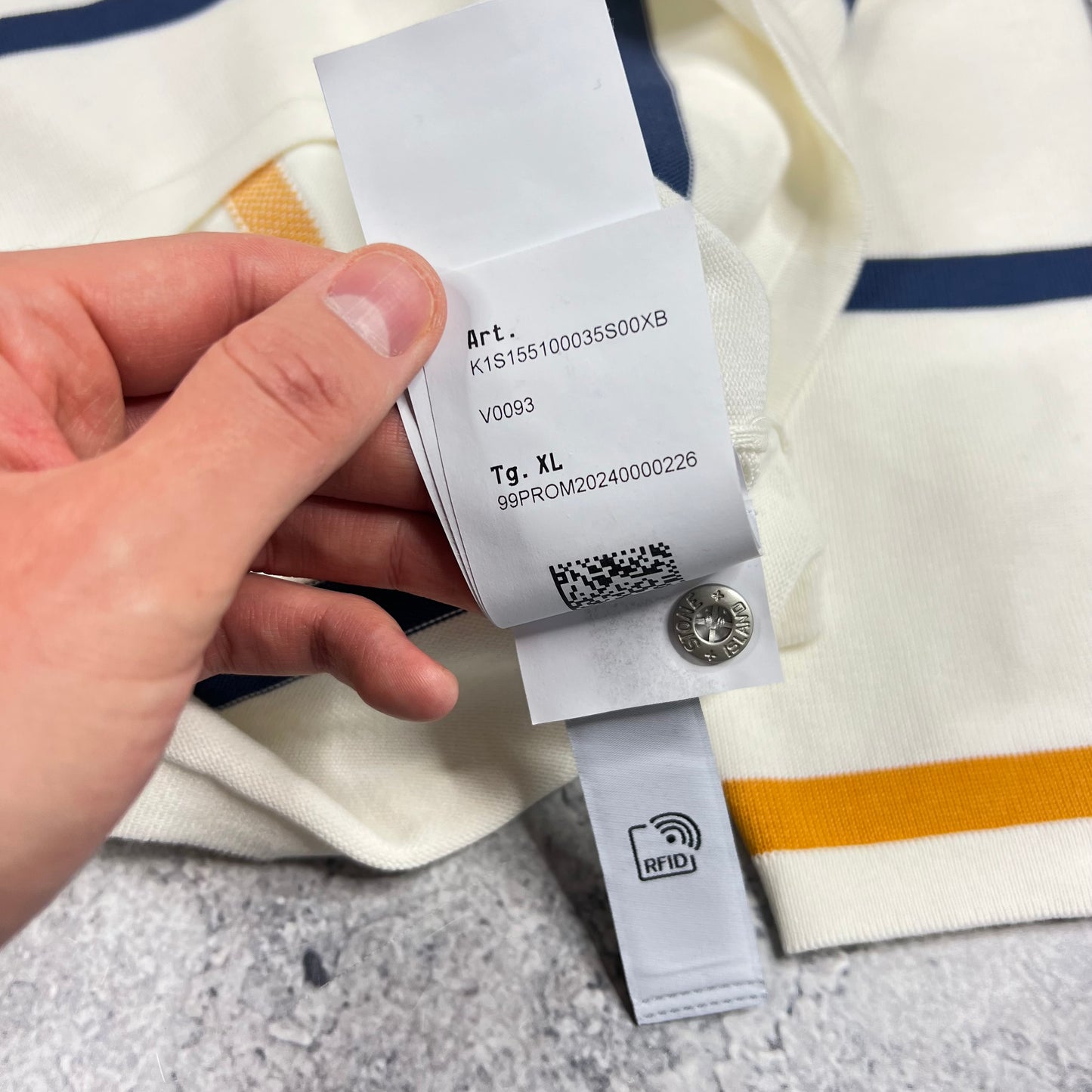Stone Island Marina Rugby Knit Polo Shirt XL 25” BNWT