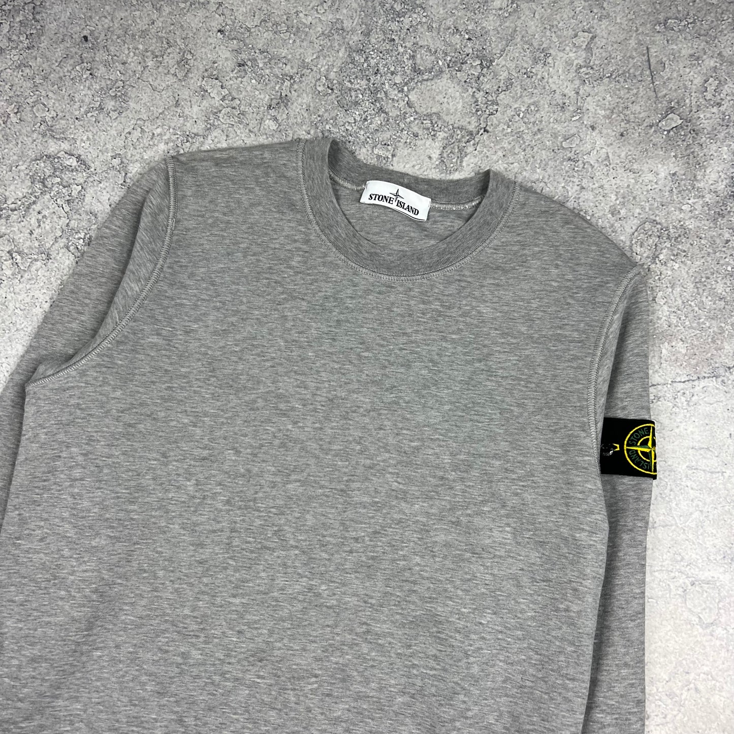 Stone Island Grey Sweatshirt Medium 21.25”