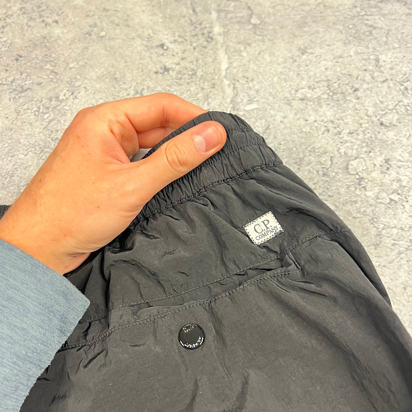 CP Company Black Chrome Lens Cargos W34”