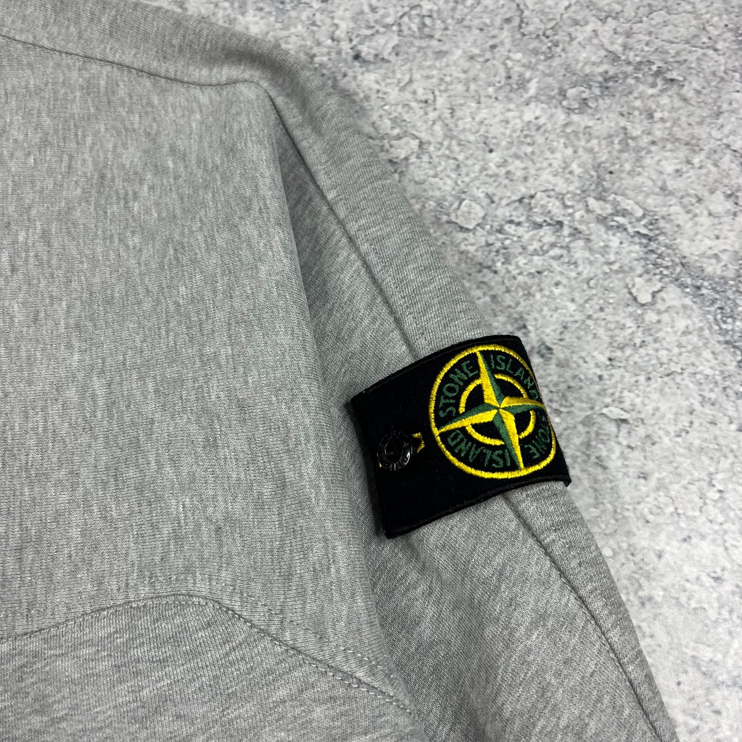 Stone Island Grey Mock Neck Sweatshirt 3XL 27.5”
