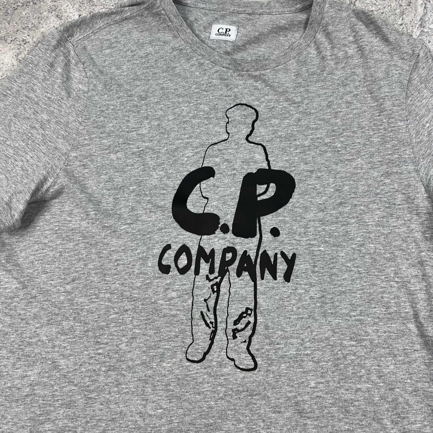 CP Company Grey Logo T-Shirt XL 21.5”