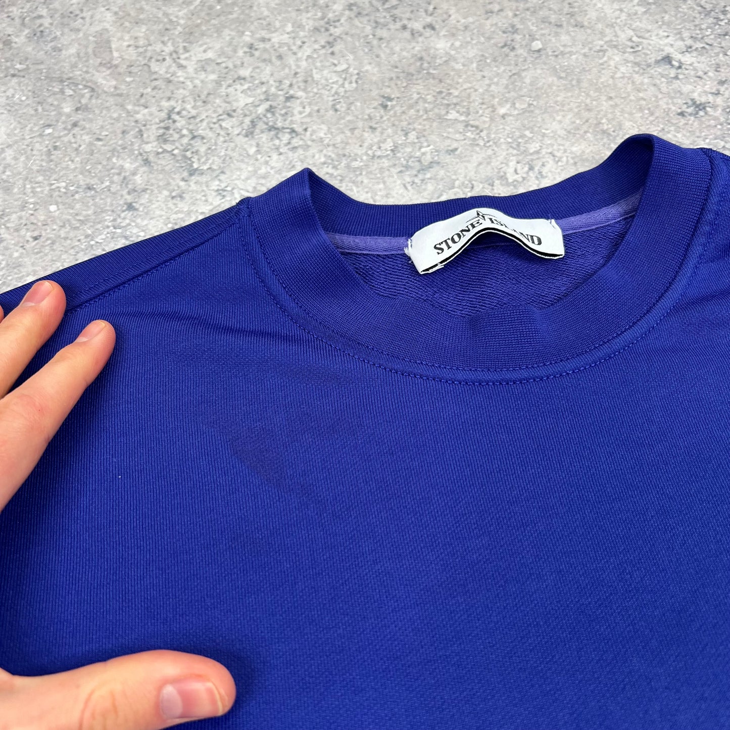 Stone Island Marina Blue Sweatshirt Medium 21.25”