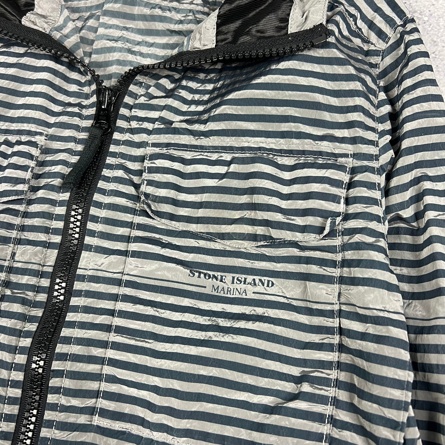 Stone Island Marina Nylon Metal Hooded Jacket Small 18.5”
