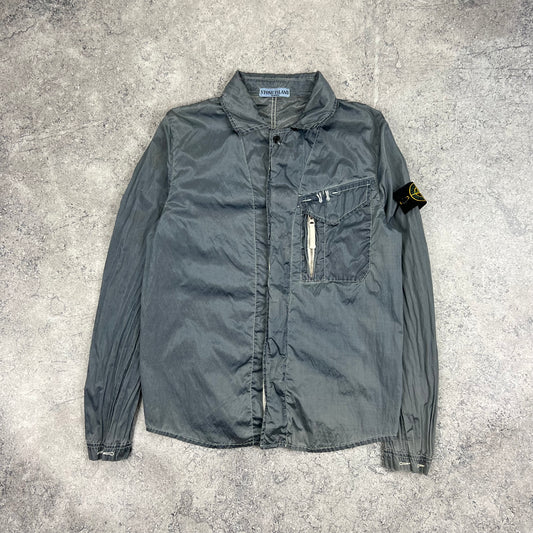 Stone Island Blue Nylon Metal Jacket Medium 19.75”