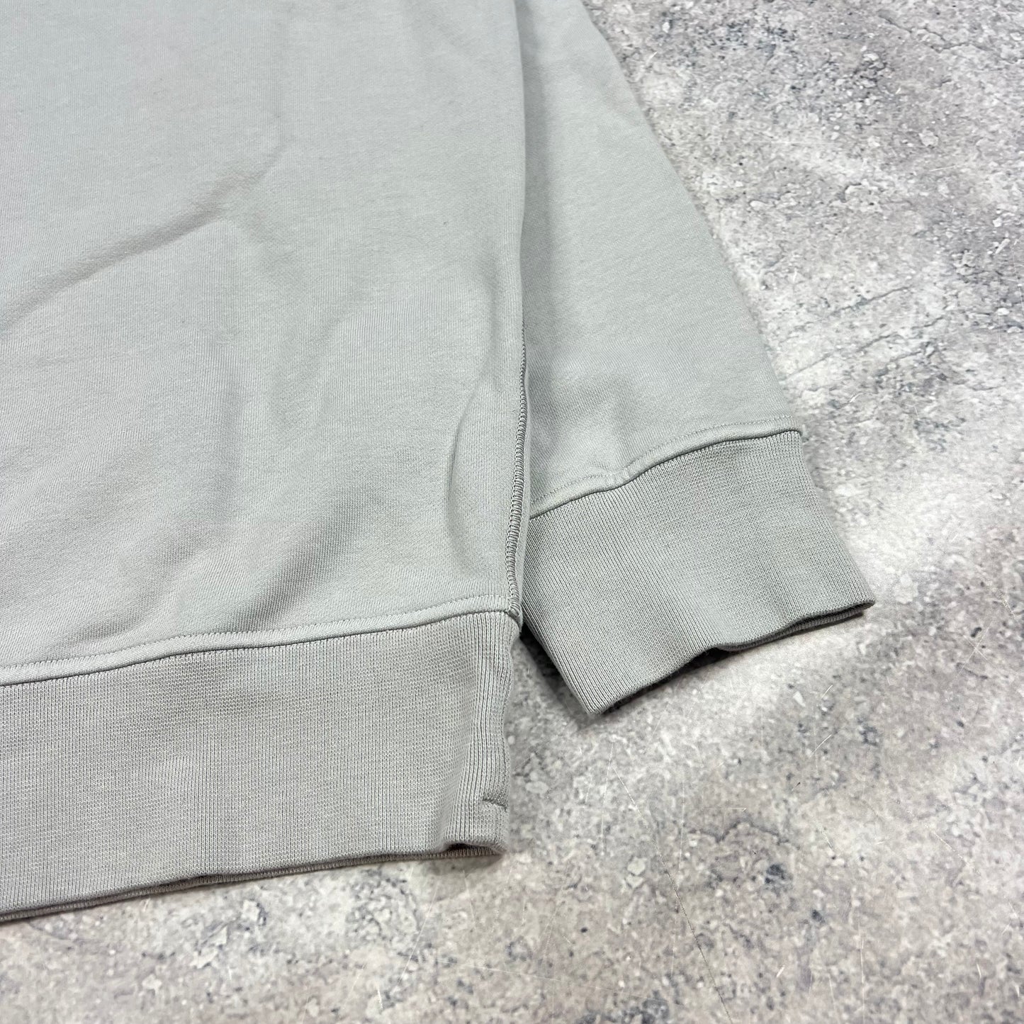 Stone Island Light Grey Quarter Zip Sweatshirt XXL 26.5” BNWT