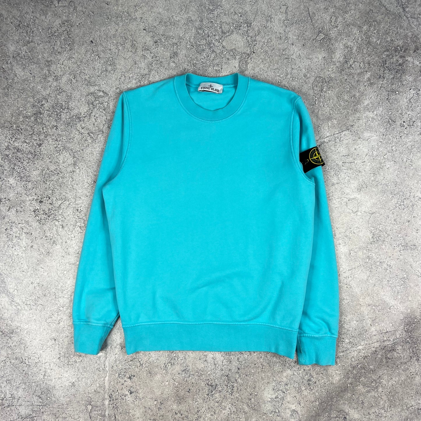 Stone Island Light Blue Sweatshirt Small 21”