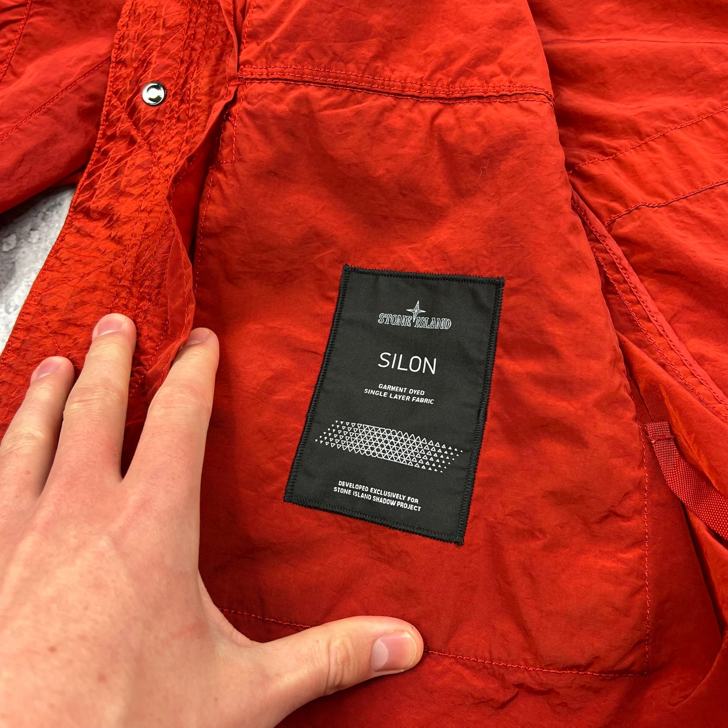 Stone Island Red Shadow Project Silon Jacket Large 23”