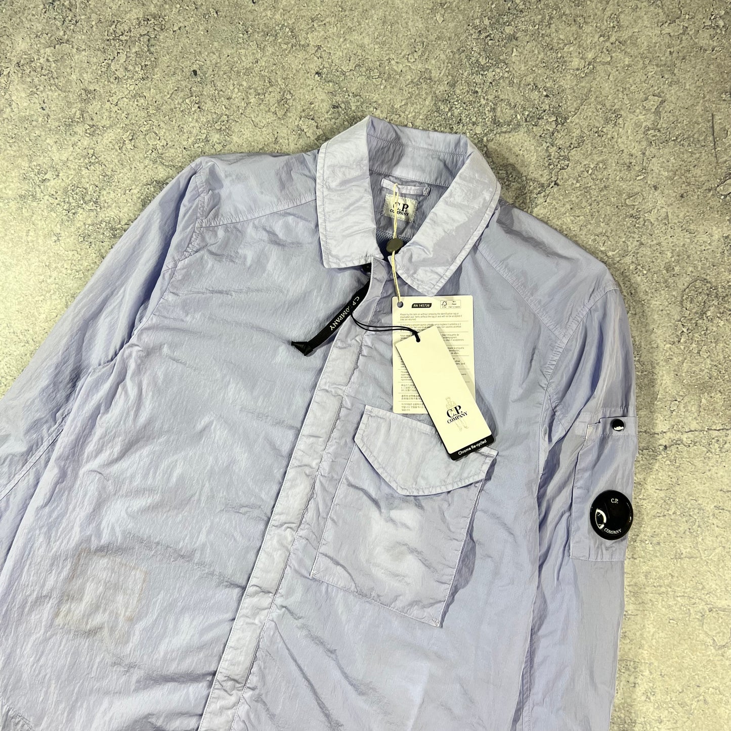 CP Company Lilac Chrome Overshirt Small 20” BNWT