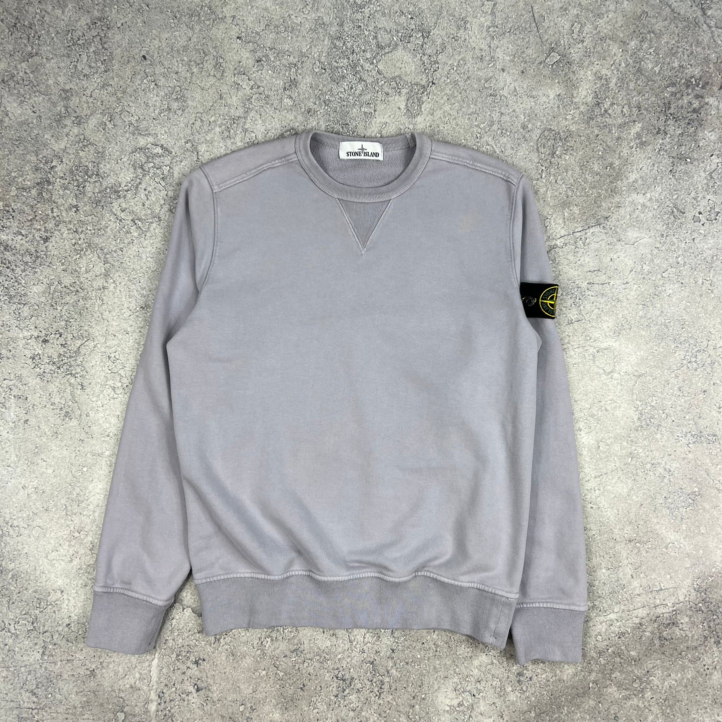 Stone Island Lilac Sweatshirt Medium 20.5”