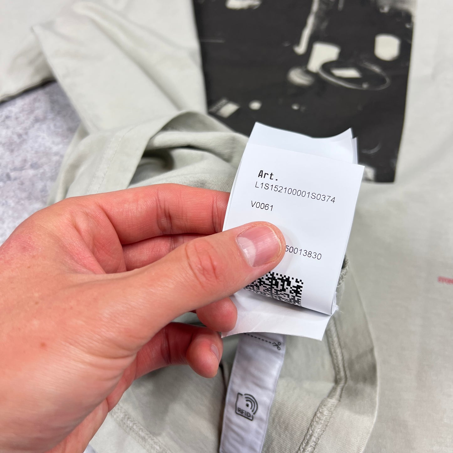 Stone Island Grey Carlo Rivetti T-Shirt BNWT