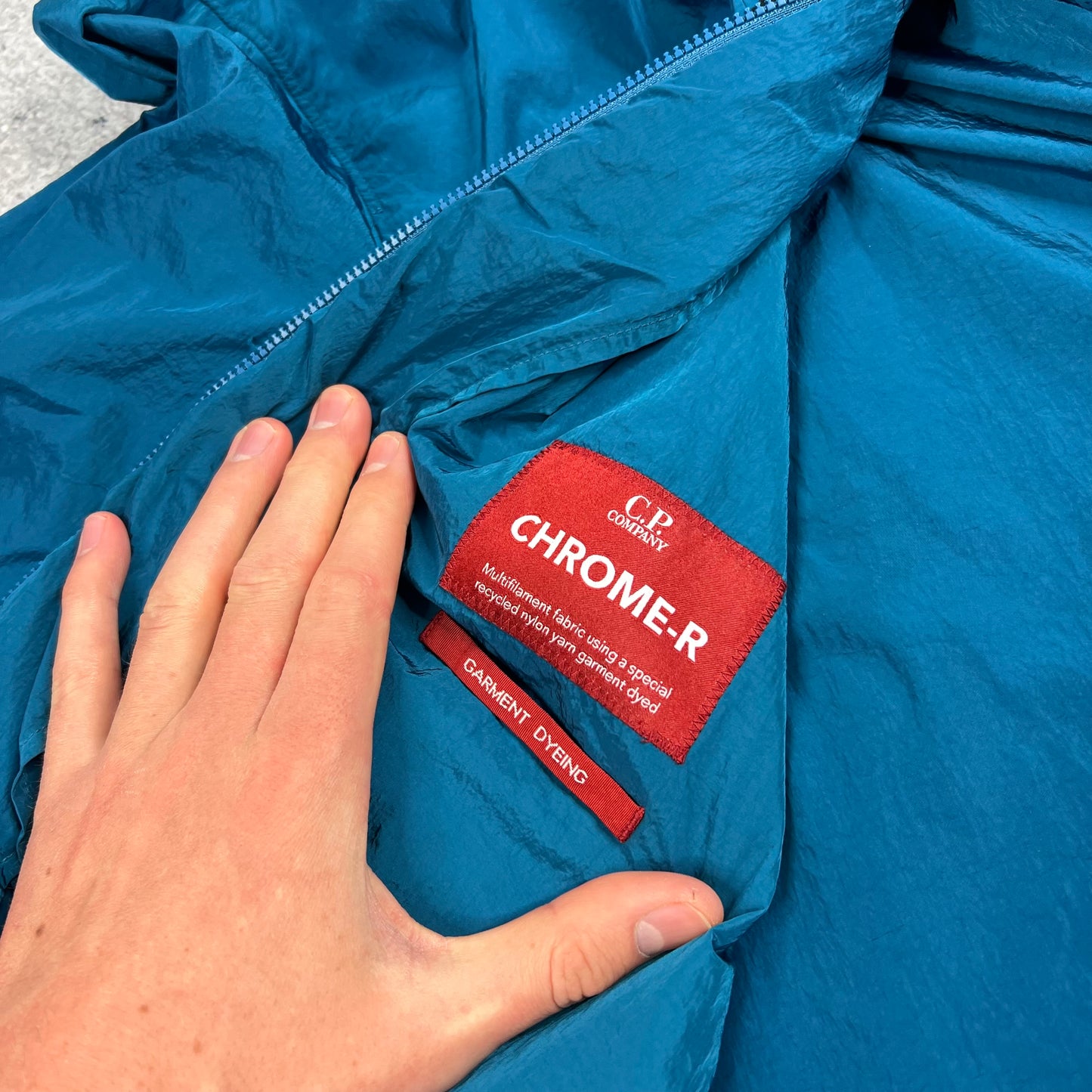 CP Company Blue Chrome Lens Jacket 3XL 25” BNWT