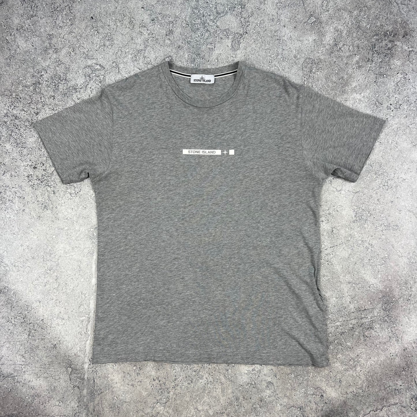 Stone Island Grey Micro Dot T-Shirt XL 22.25”