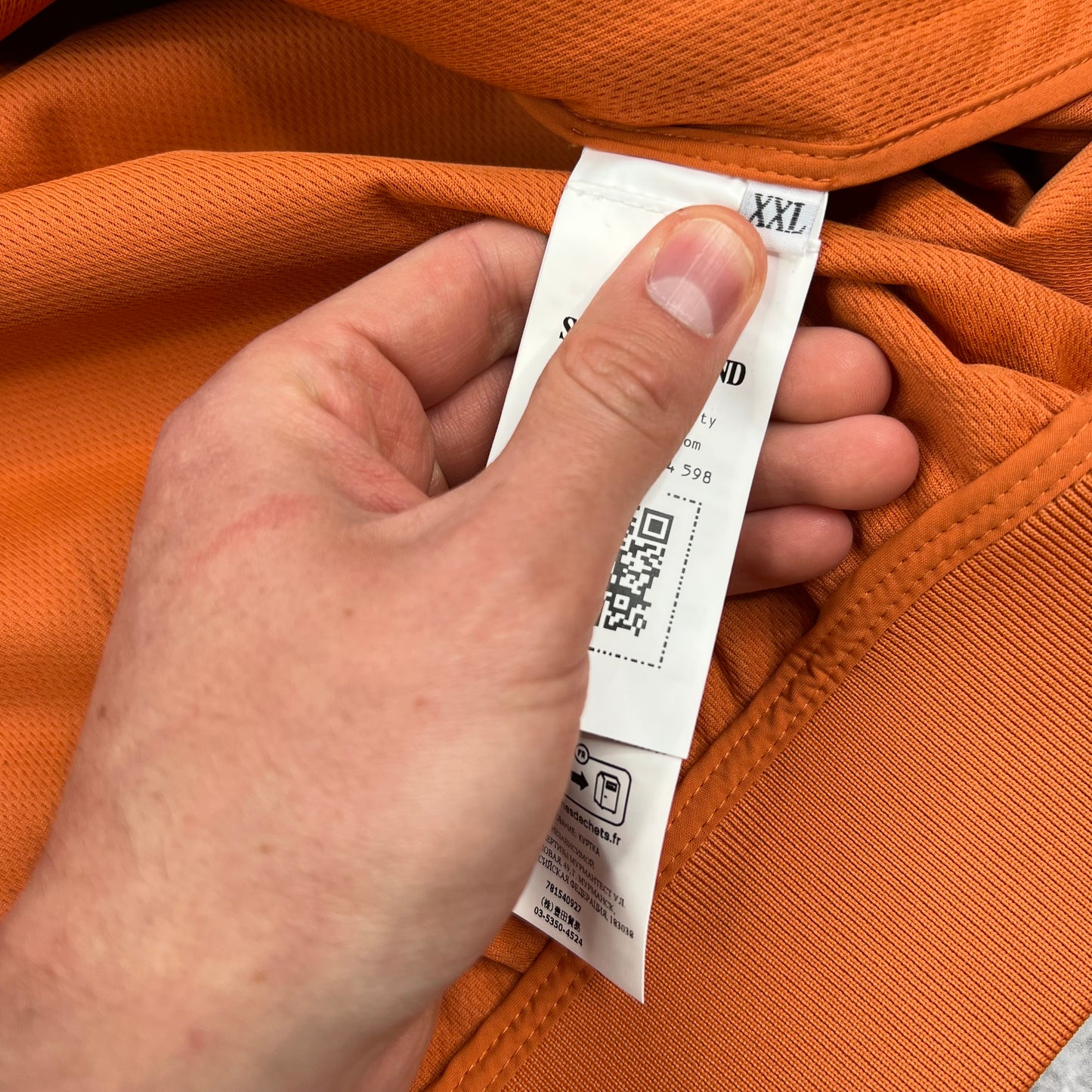 Stone Island Orange Light Softshell Jacket XXL 25” BNWT