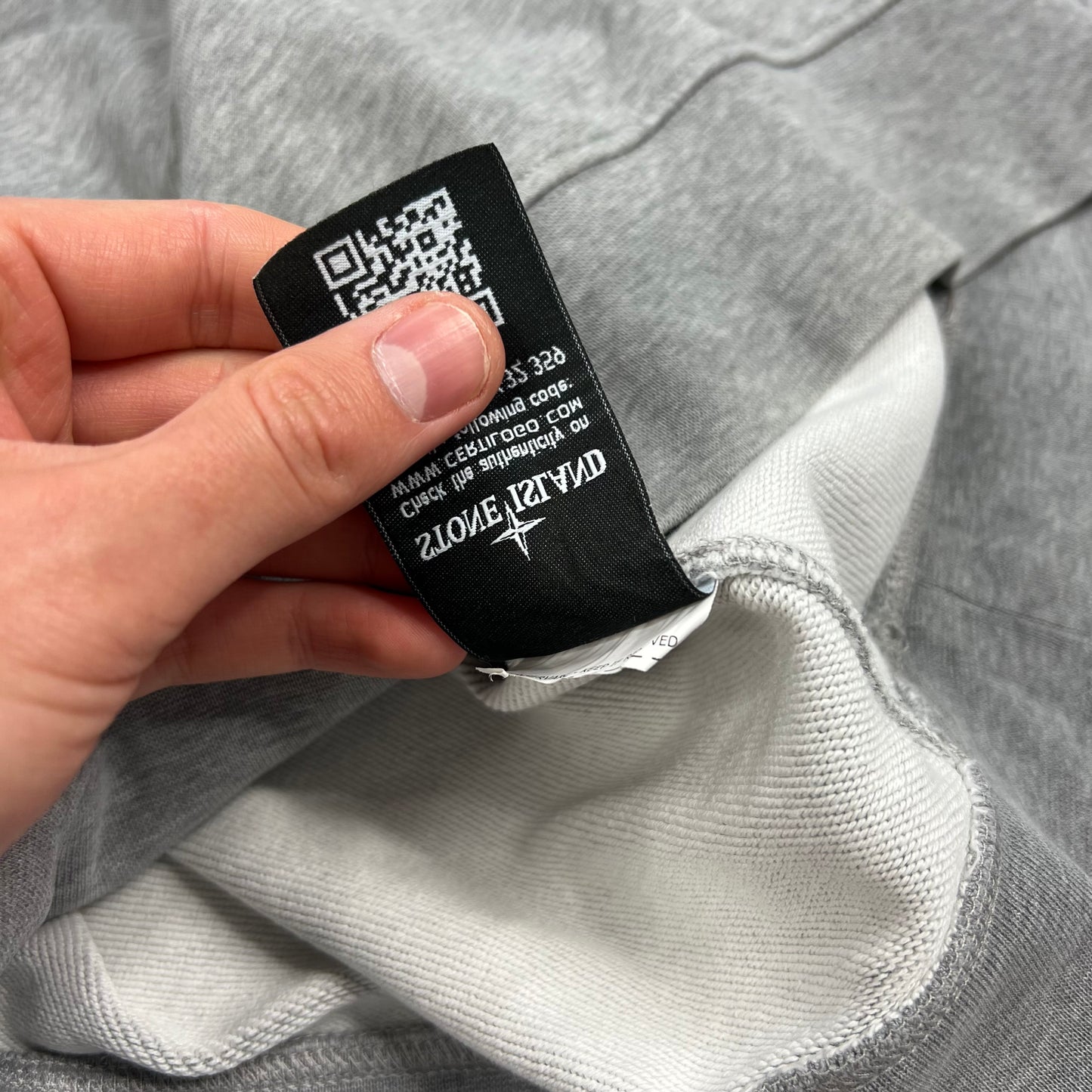 Stone Island Grey Sweatshirt Medium 21.5”