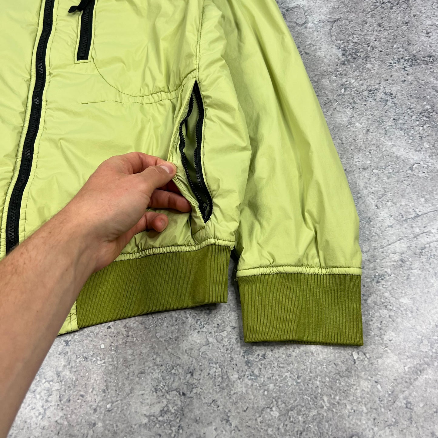 Stone Island Skin Touch Polartec Bomber Jacket Medium 21.5”