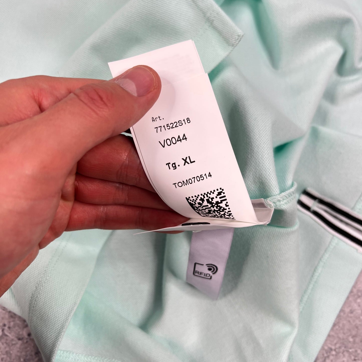 Stone Island Light Blue Polo Shirt XL Slim Fit 22” BNWT